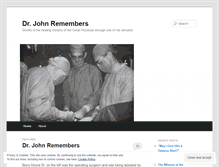 Tablet Screenshot of drjohnremembers.com